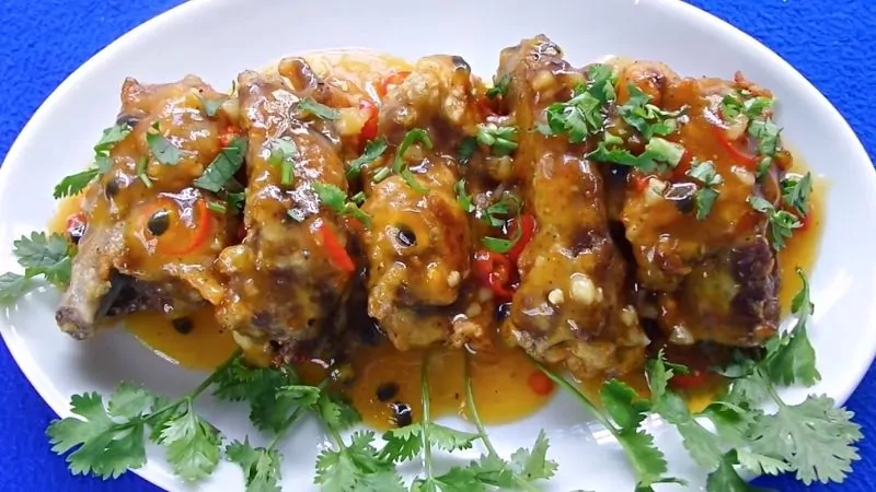 Sườn non sốt chanh dây - Sốt chanh dây thơm béo - 100  món ăn Việt